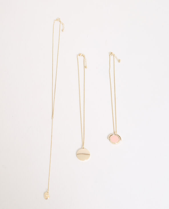Lot de 3 colliers doré - Pimkie
