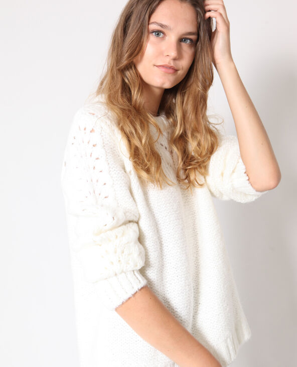 Pull chaud blanc - Pimkie