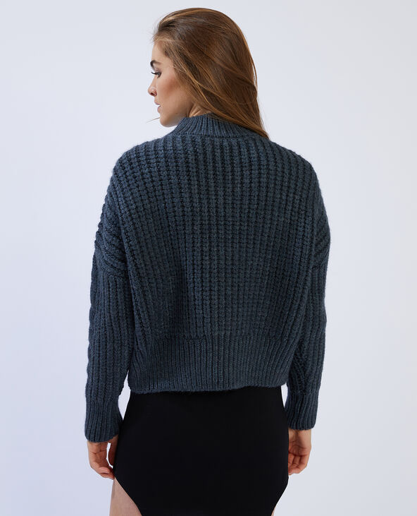 Pull torsadé gris chiné - Pimkie