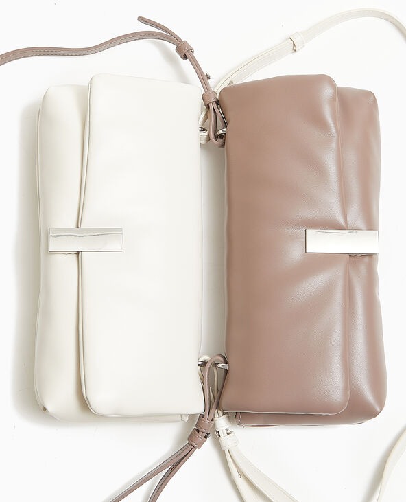 Sac pochette matelassé écru - Pimkie