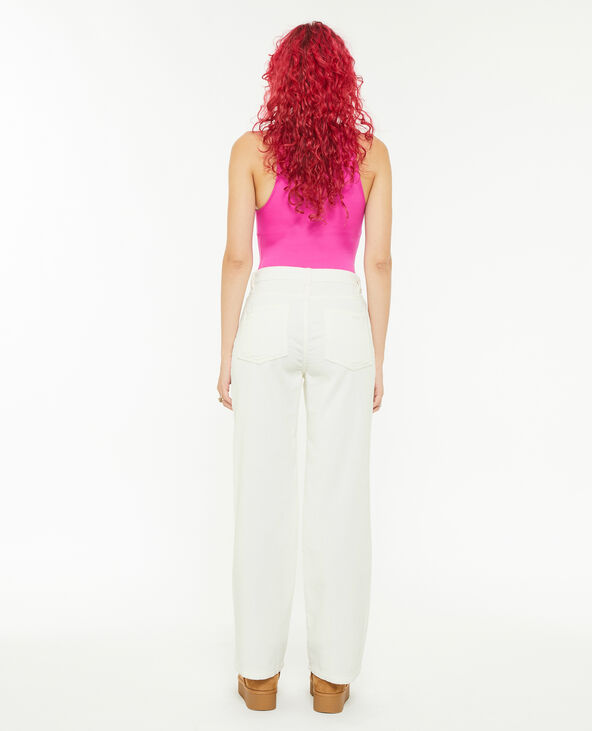 Pantalon droit en velours blanc - Pimkie