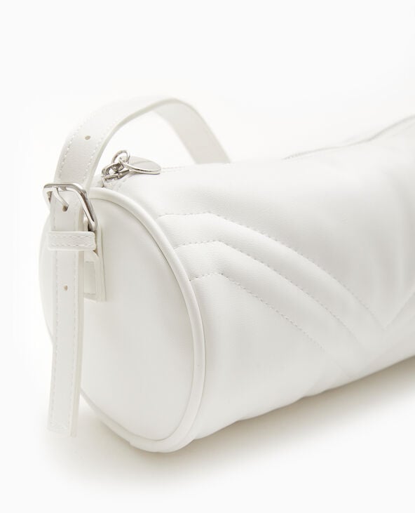 Sac bowling avec jeux de couture blanc - Pimkie