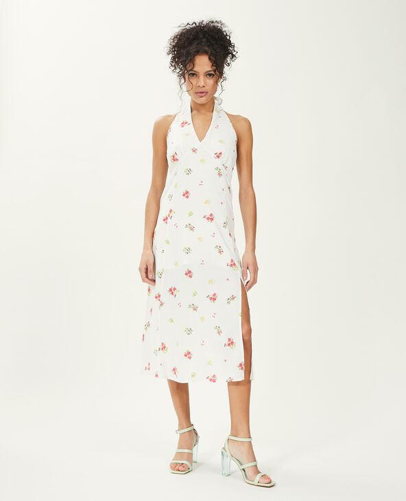 Robe midi dos-nu blanc - Pimkie