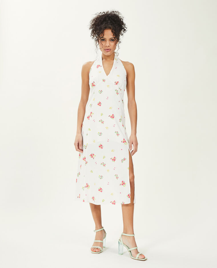 Robe midi dos-nu blanc - Pimkie