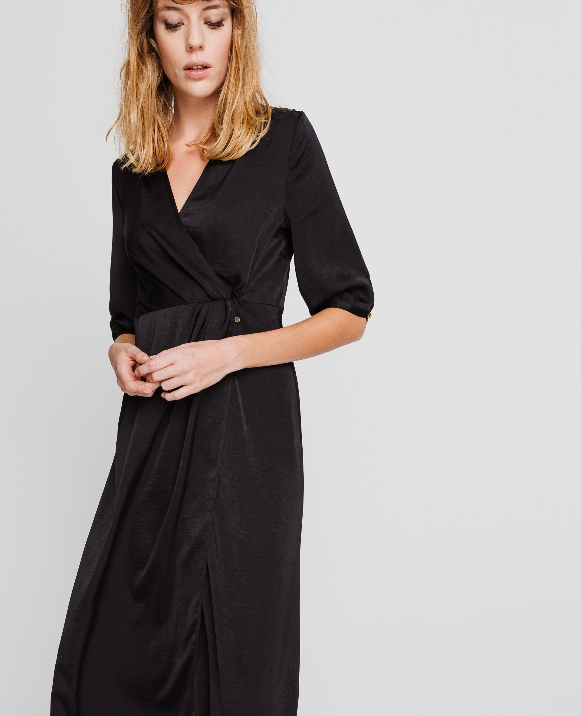 robe longue satinee