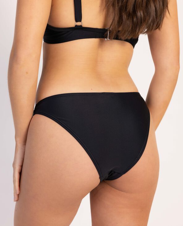 Bas de maillot culotte avec anneau noir - Pimkie