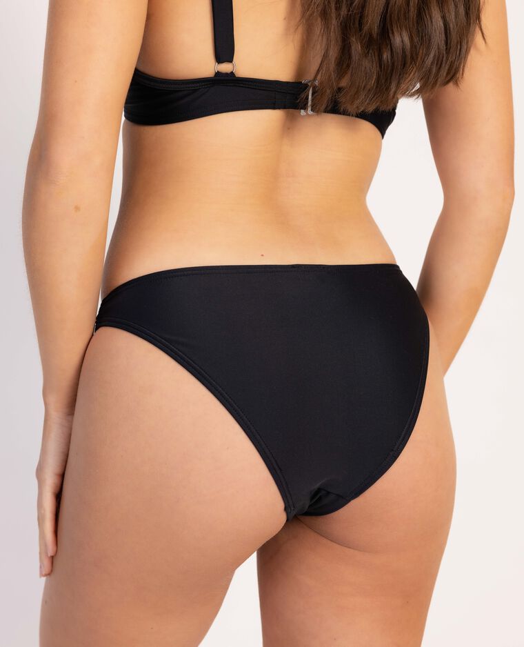 Bas de maillot culotte avec anneau noir - Pimkie