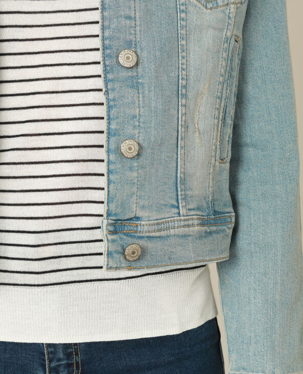 Veste en jean bleu - Pimkie