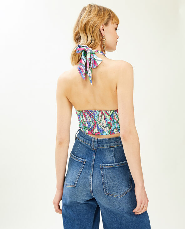 Top dos-nu esprit foulard violet - Pimkie