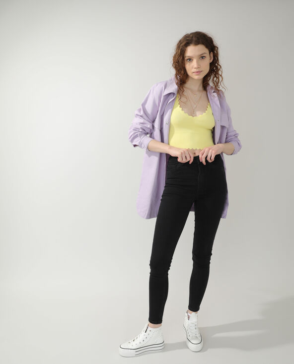 Crop top festonné jaune - Pimkie