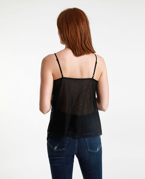 Top à sequins noir - Pimkie