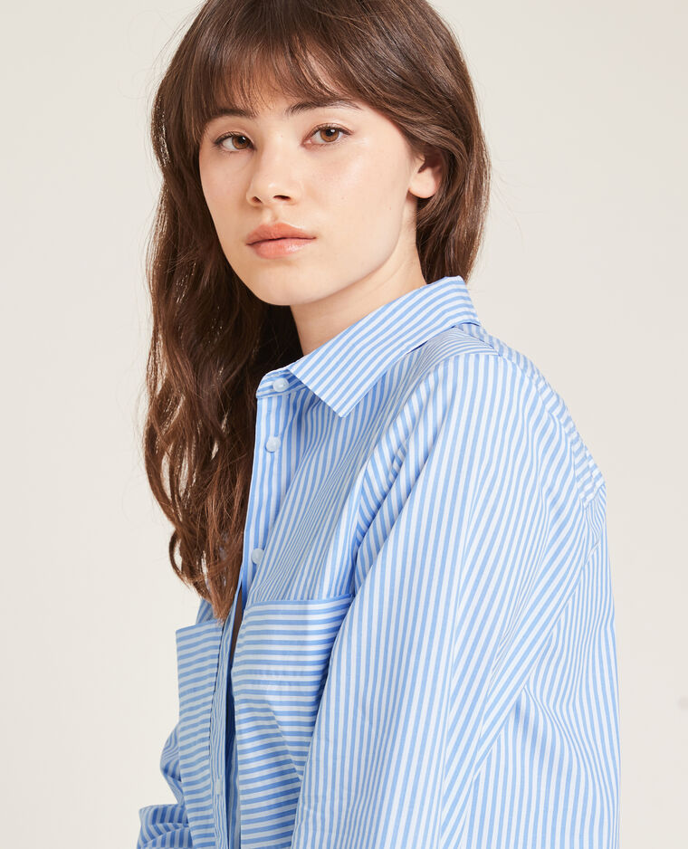 Chemise manches longues bleu - Pimkie