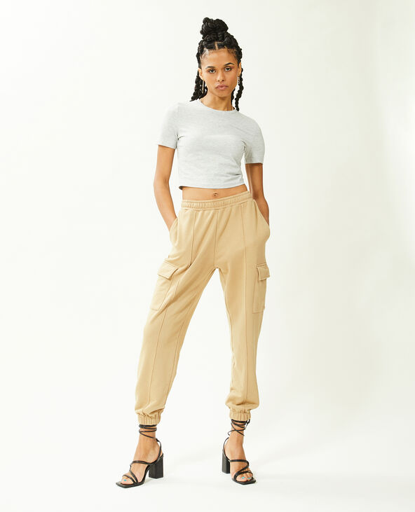 Pantalon de jogging cargo camel - Pimkie