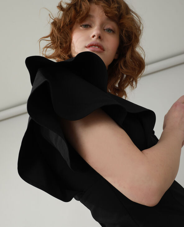 Robe volantée noir - Pimkie