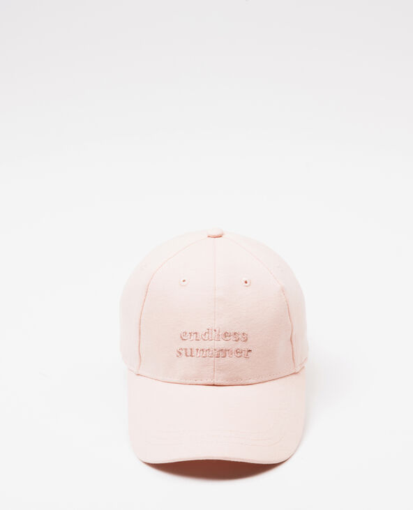 Casquette brodée vieux rose - Pimkie