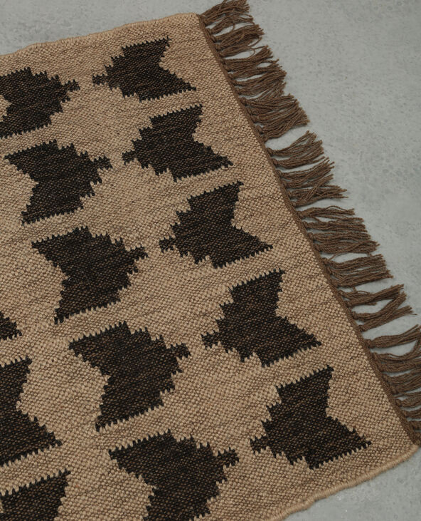 Tapis jute ethnique beige - Pimkie
