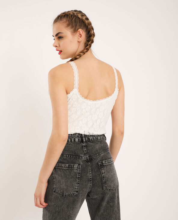 Body à dentelle blanc - Pimkie