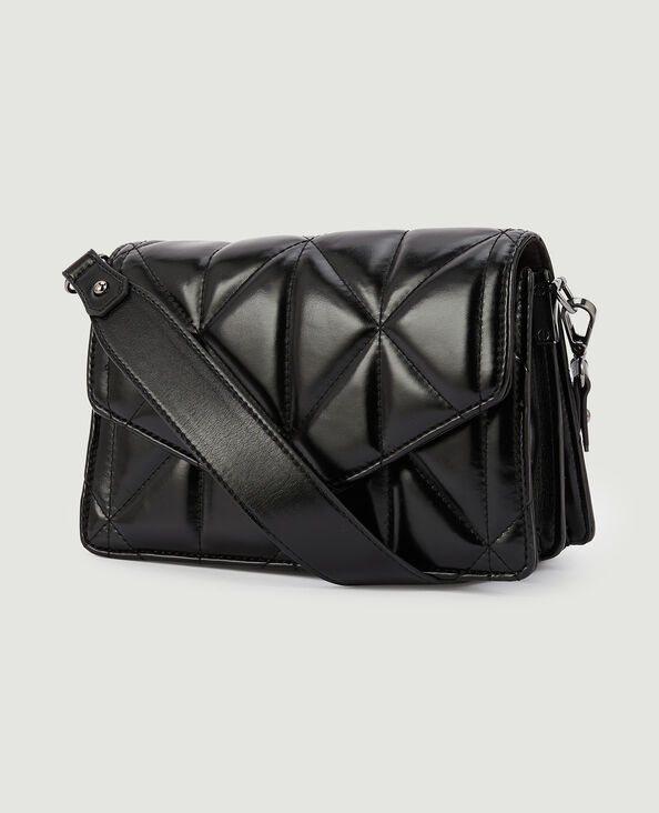 Sac boxy matelassé noir - Pimkie