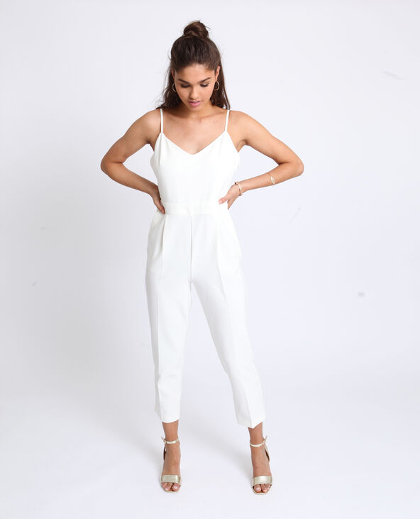 Combi pantalon a fines bretelles