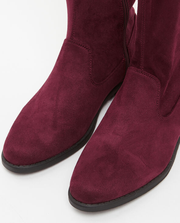 Bottes cuissardes microfibre violet - Pimkie