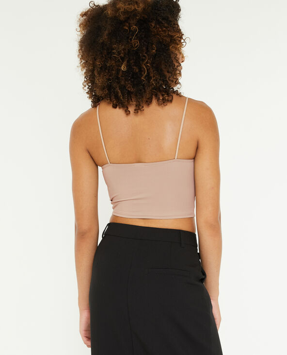 Brassière fines bretelles beige - Pimkie