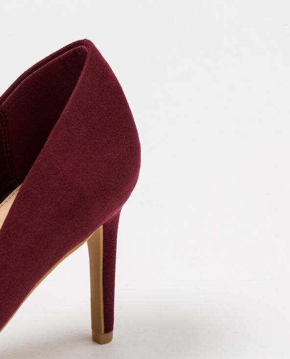 Escarpins à décolleté V bordeaux - Pimkie