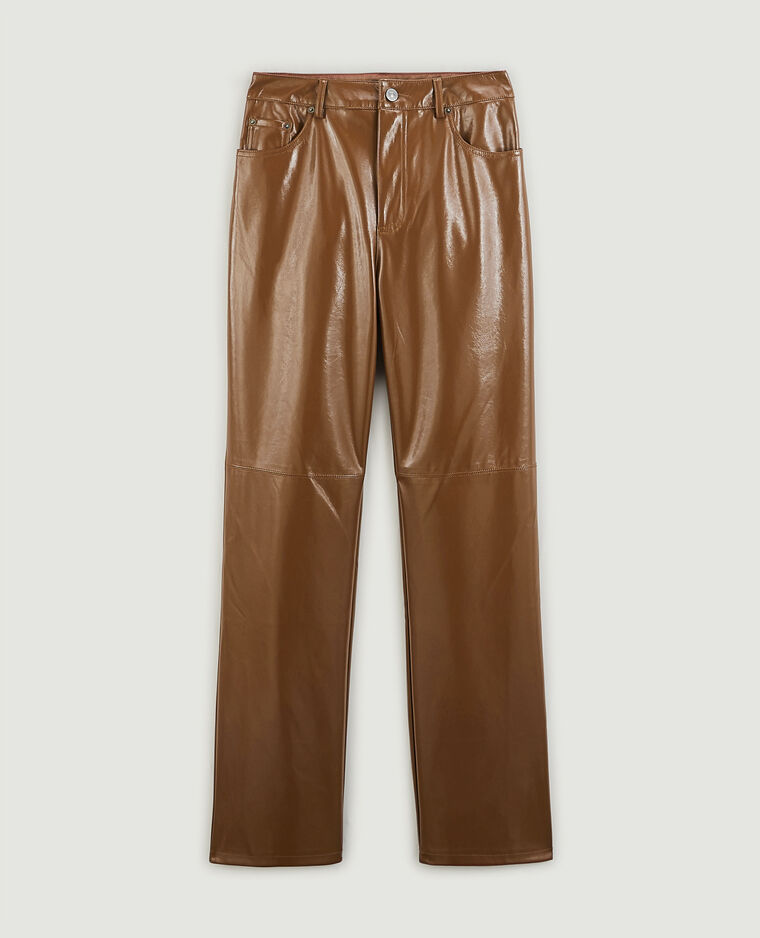 Pantalon droit vinyl caramel - Pimkie