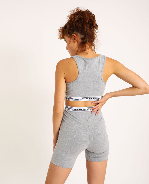 Brassière lounge wear gris chiné - Pimkie