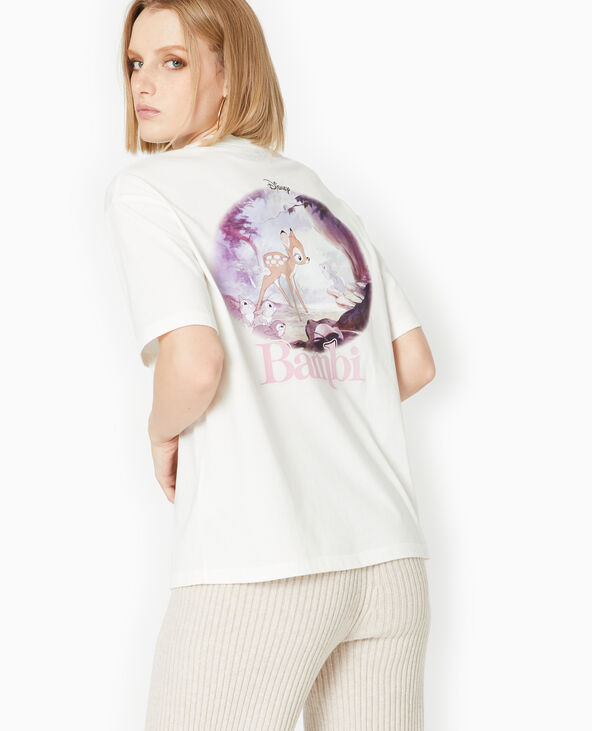 T-shirt oversize BAMBI blanc - Pimkie