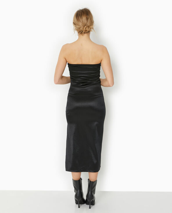 Robe longue forme bustier noir - Pimkie