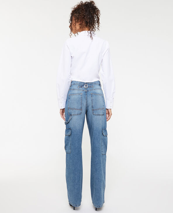 Jean cargo large bleu - Pimkie