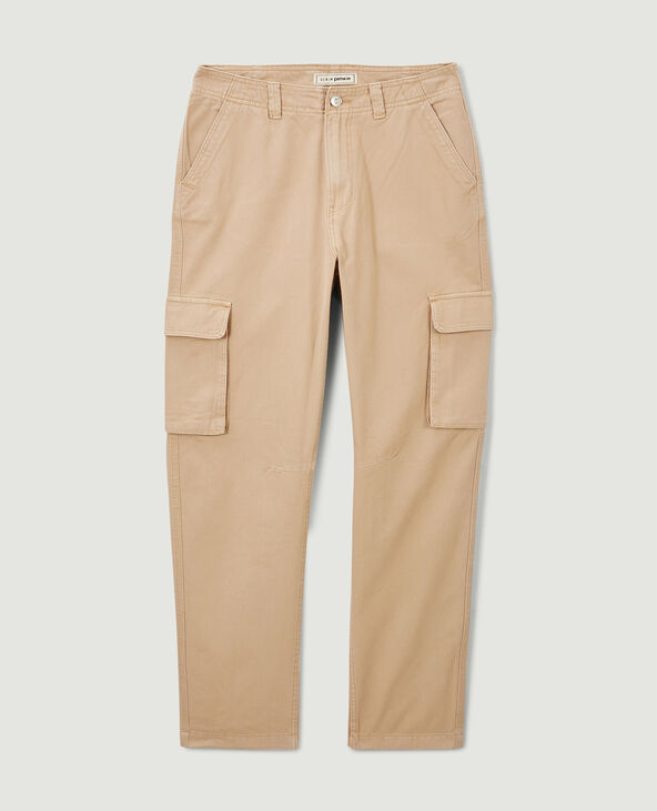 Pantalon droit cargo taille haute blanc - Pimkie