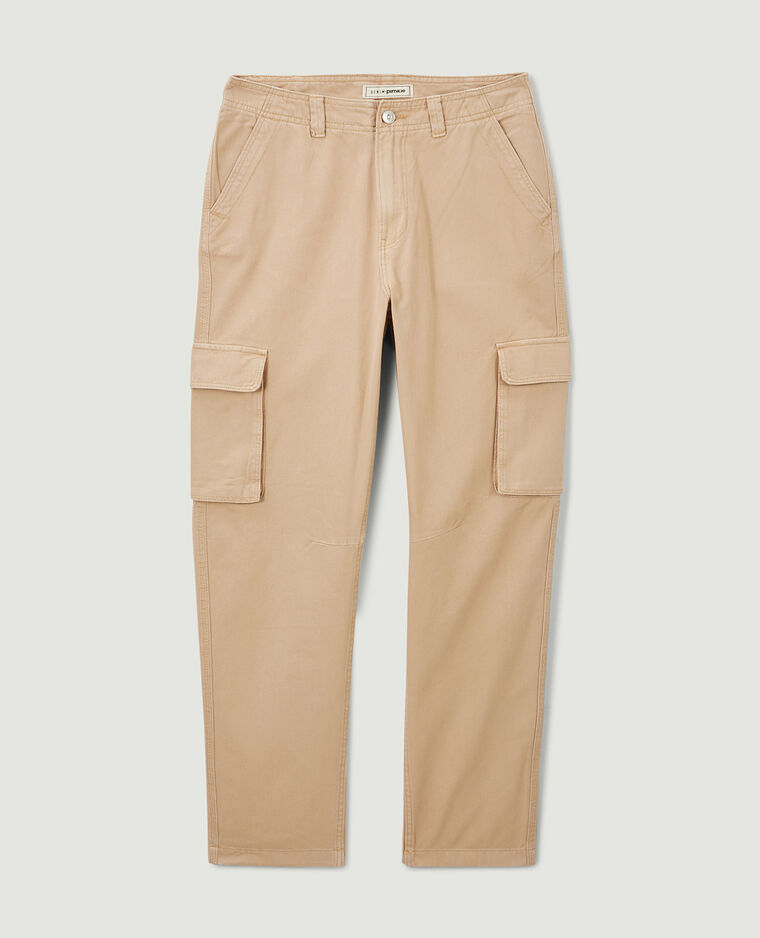 Pantalon droit cargo taille haute blanc - Pimkie