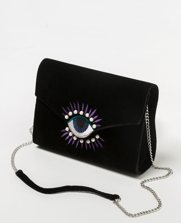 Sac brodé noir - Pimkie