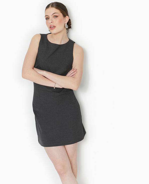 Robe courte sans manches gris foncé - Pimkie
