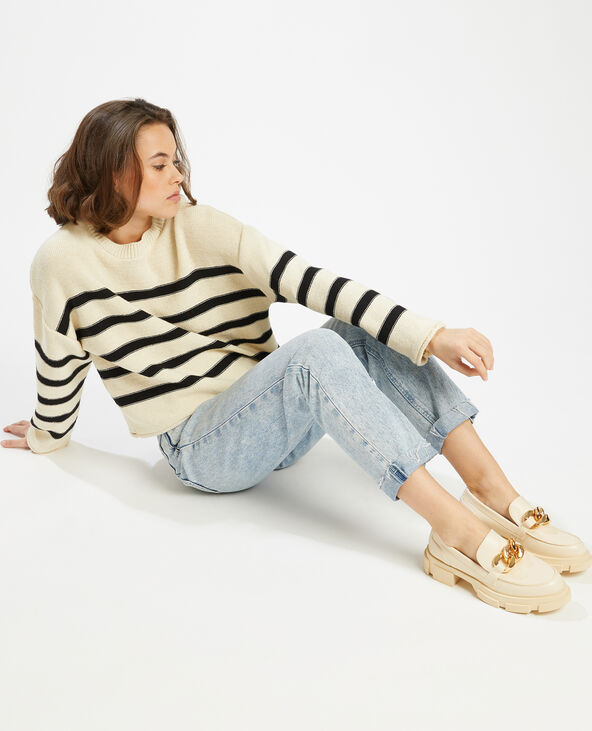 Pull marinière écru - Pimkie