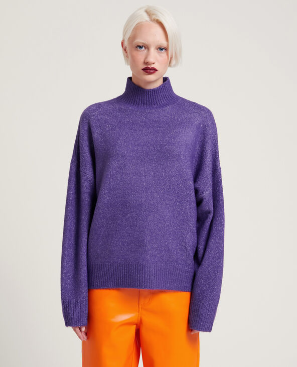 Pull col montant violet - Pimkie