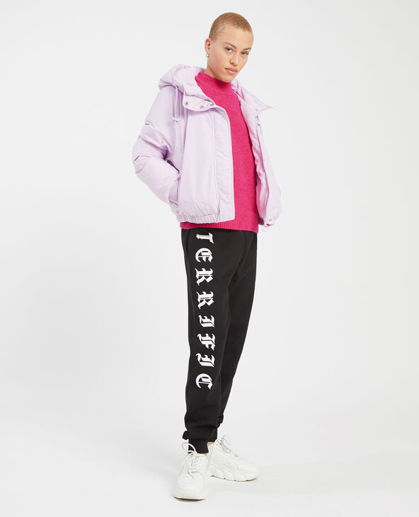 Pull maille col montant rose fluo - Pimkie