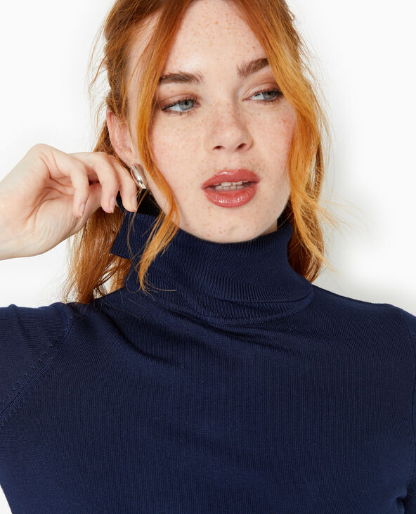 Pull à col roulé bleu marine - Pimkie