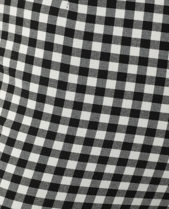 Pantalon flare Vichy noir - Pimkie