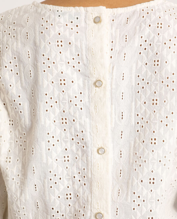 Blouse brodée blanc - Pimkie