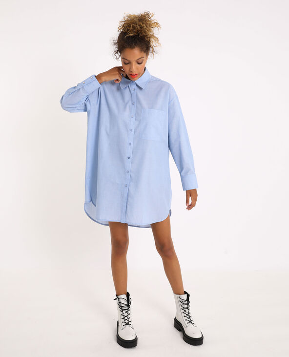Chemise oversized bleu clair - Pimkie