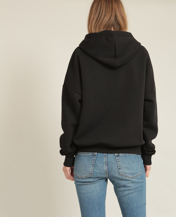 Sweat à capuche noir - Pimkie