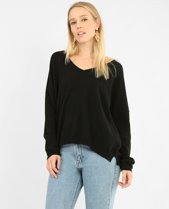Pull en cachemire noir - Pimkie