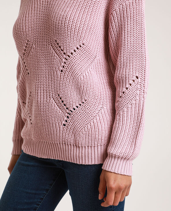 Pull large à col V lilas - Pimkie