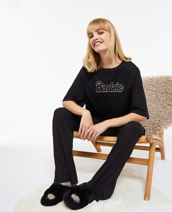T-shirt oversize Barbie noir - Pimkie