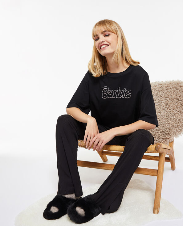 T-shirt oversize Barbie noir - Pimkie