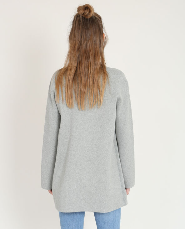 Gilet droit gris chiné - Pimkie