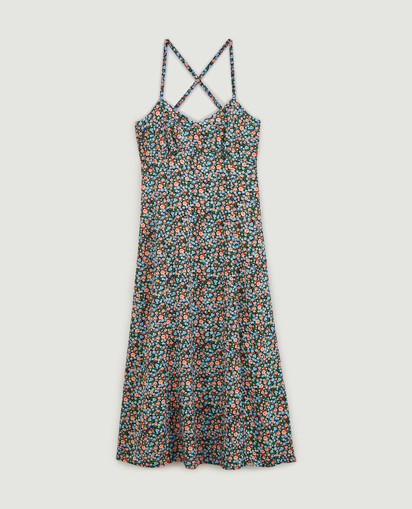 Robe longue à bretelles noir - Pimkie