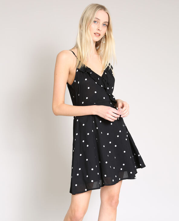 Robe à pois noir - Pimkie